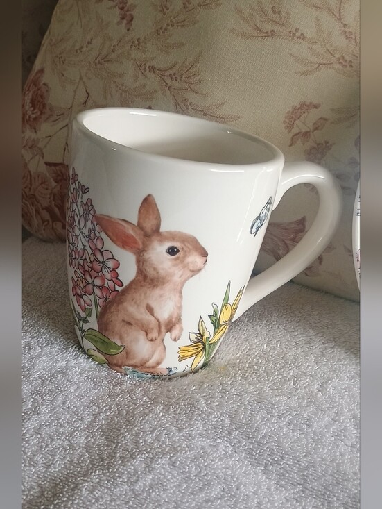 Other - Floral Bunny mug